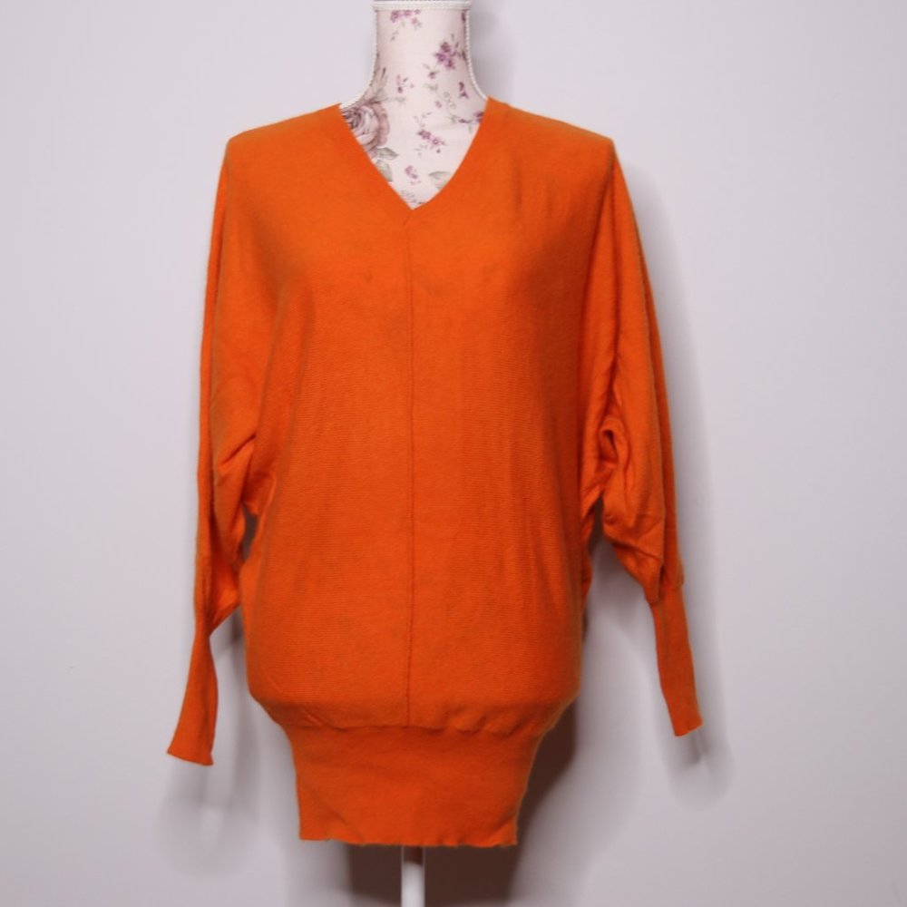 Dolman Sleeves Wool Sweater Pumpkin Costume
